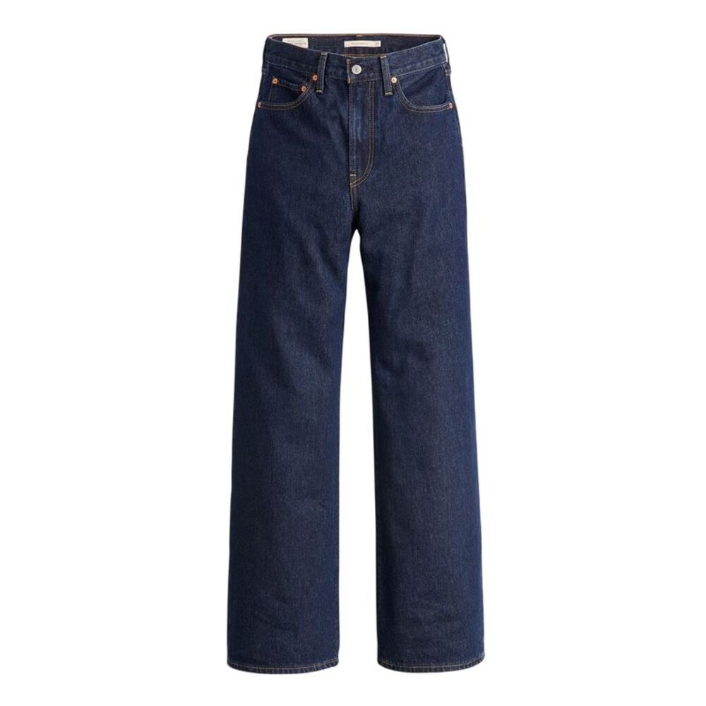 Levis Womens/Ladies Cotton Blend Wide Leg Jeans / Shaded Blue